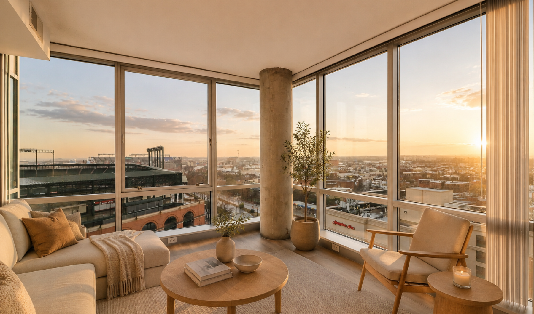 Modern Living Room at The Zenith